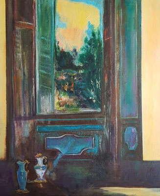 Fenêtre en Toscane, 45x55 lin