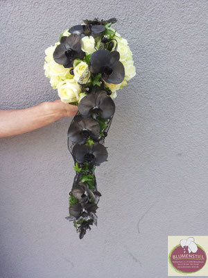 Brautstrauß Wedding Hochzeit Enzkreis Bridalbouquet Weddingbouquet Brautstrauss Braut abfließend Orchideen