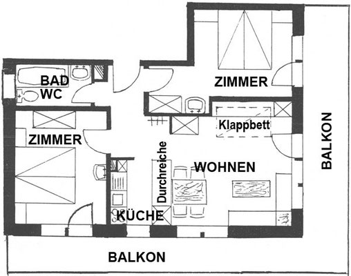 Ansichtsplan Wohnung