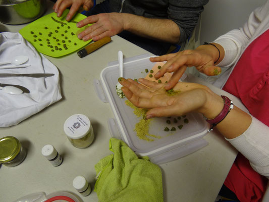 soirée autour des poudre de plantes ici pastilles maison