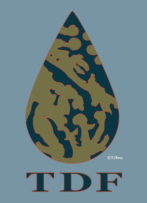 スプレー型デザイン　Tear drops fall　2013 ©Y.Ohno (from "about Tears" original illustrated book)