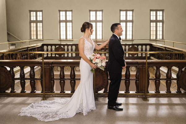 First Look im Ritz Carlton - Hochzeitsfotograf Hannover
