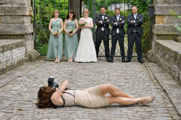 Brautpaarshooting mit Brautjungfern und Groomsmen in Bielefeld