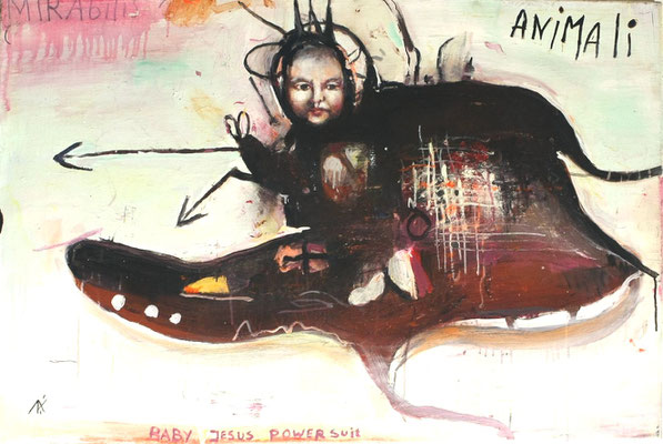 BABY JESUS POWERSUIT  03   80X 120 CM