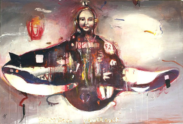 BABY JESUS POWERSUIT 02    85X125 CM