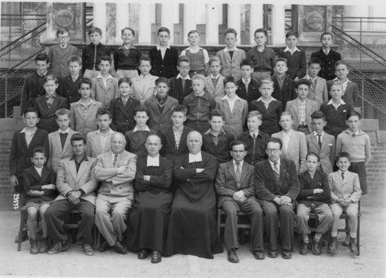 Classe de 5ème en 1952