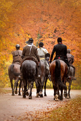 Chasse a courre Abbaye du val des Choues, RossFoto Dana Krimmling