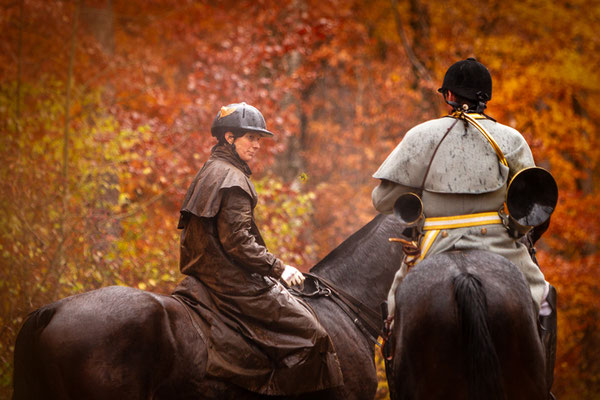 Chasse a courre Abbaye du val des Choues, RossFoto Dana Krimmling