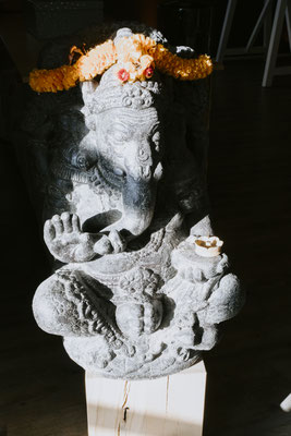 Ganesha im Yogastudio