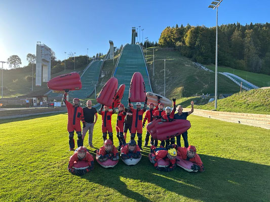 Teamevent 2023; Airboarden in Einsiedeln