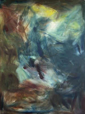 Unter Wasser, Öl auf Leinwand, 140x200, 2025