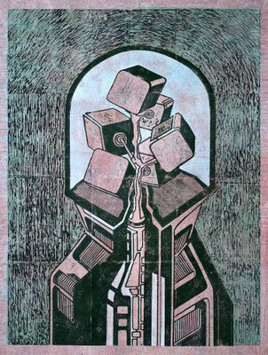 Unter der Glocke I - 2017 - 170 x 130 cm