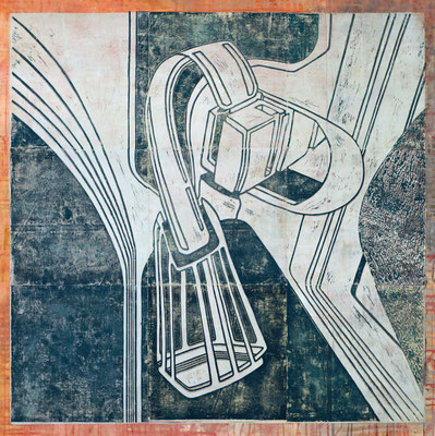 Unter Druck I - 2017 - 130 x 130 cm