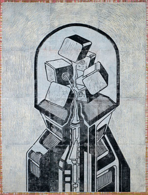 Unter der Glocke III - 2017 - 170 x 130 cm