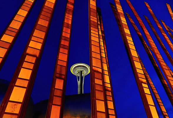Space Needle in Seattle - Washington State by Ralf Mayer