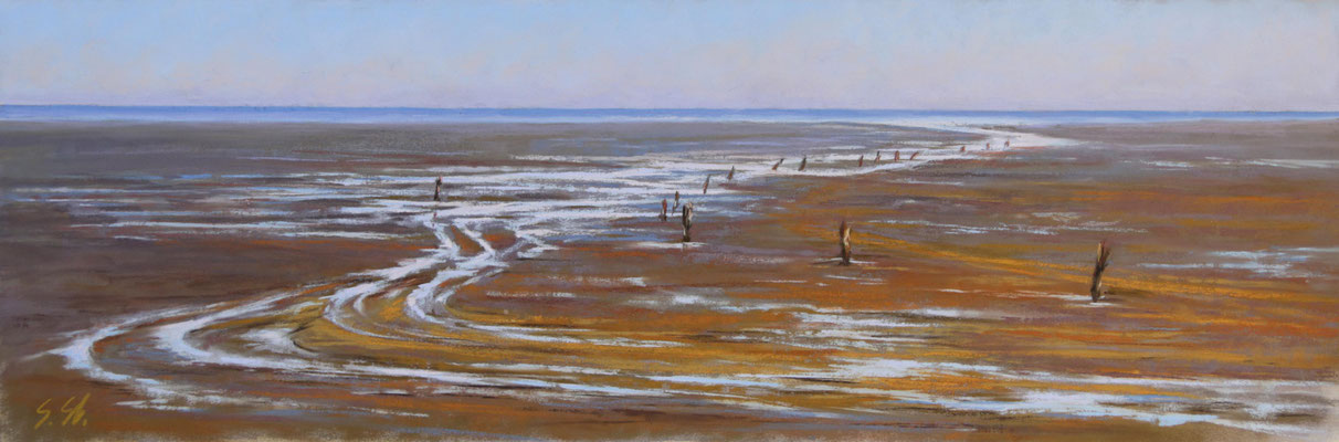 Wattstraße, 16 x 47 cm, Pastell, nicht mehr erhältlich