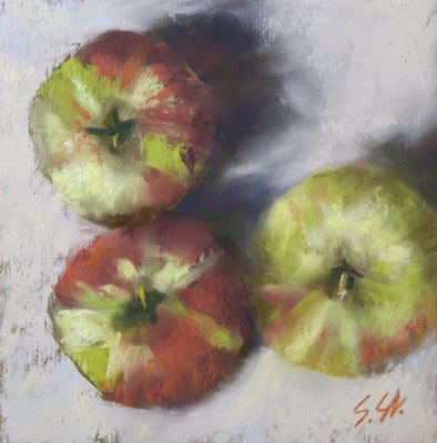 Elstar, 13 x 13 cm, Pastell
