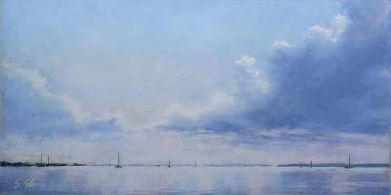 Flensburger Flaute, 20 x 40 cm, Pastell