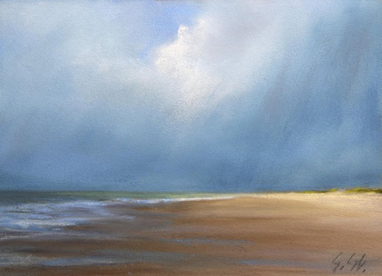 Nordseestrand, 13 x 18 cm, Pastell, nicht mehr erhältlich