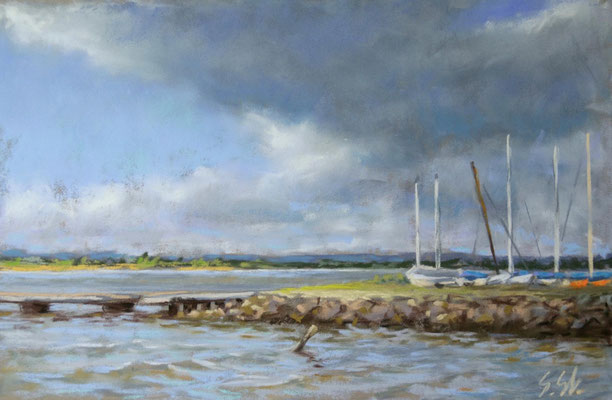 Dümmerwetter, 13 x 20 cm, Pastell