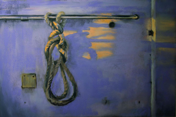 Im letzten Licht, 24 x 36 cm, Pastell