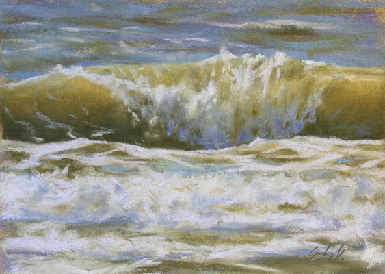 Die Welle, 15 x 20 cm, Pastell, nicht mehr erhältlich