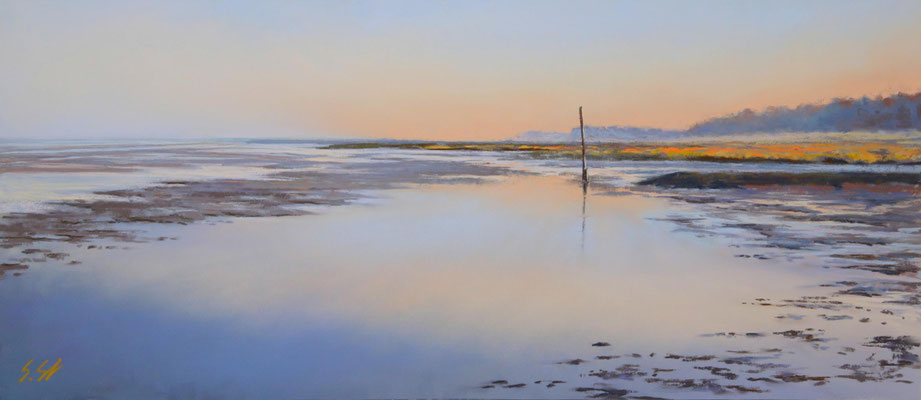 Ein neuer Tag, 23 x 53 cm, Pastell