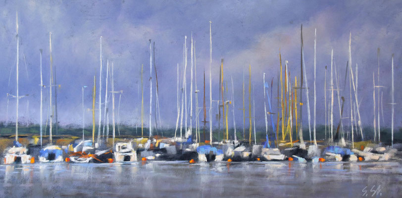 Gewusel, 20 x 40 cm, Pastell, nicht mehr erhältlich