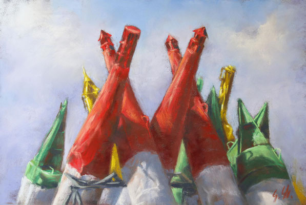 Frische Farbe, 20 x 30 cm, Pastell