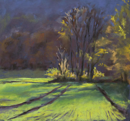 Spätherbst, 20 x 20 cm, Pastell, nicht mehr erhältlich