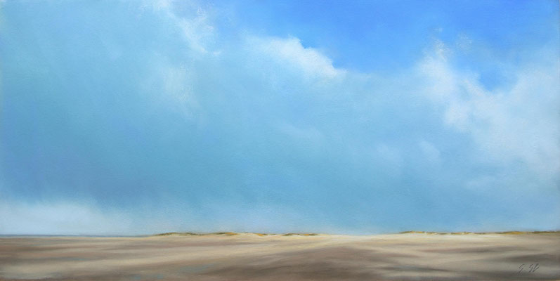 Wind und Wolken, 25 x 50 cm, Pastell