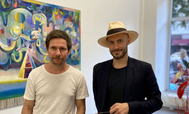 Matthias Moravek und Alexander Skorobogatov . Prospect Park Eröffnung am 2. Juli 2021 . Axel Obiger Berlin