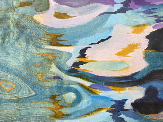 Alke Brinkmann, "Natura naturans / Terra", 160x250 cm, Mischtechnik auf Holz, 2020