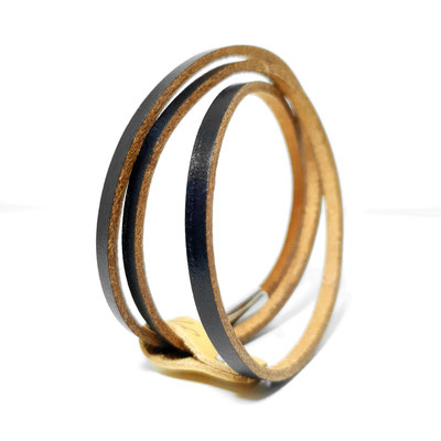 Bracelet cuir 3 tours 
