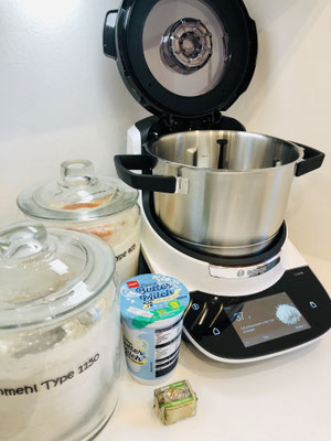 Heute backe ich das erste Mal ein Brot in meiner Bosch® Cookit® Küchenmaschine.....