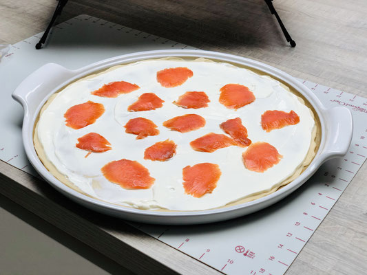 Den Lachs drauflegen...