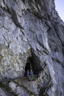 Der Eingang in die Festung am Sigriswilergrat