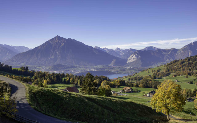 Blick von Schwanden auf den Thunersee