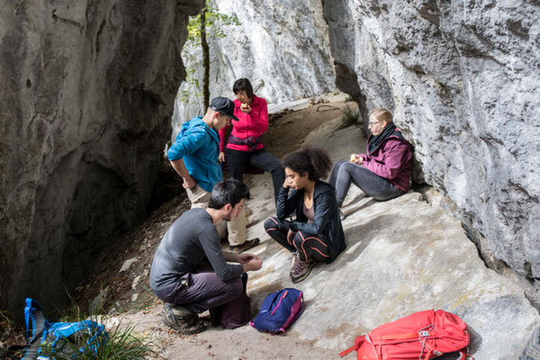 Pause in der Schlucht von Cremines