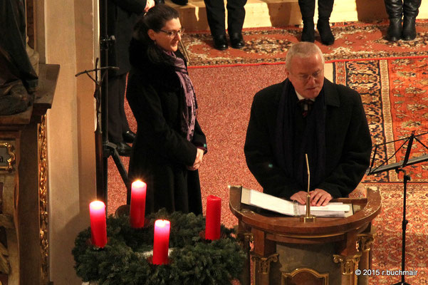 Obm. Hans Zimmerer und die Sprecherin Sabine Gitterle