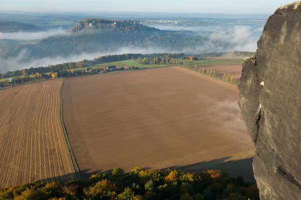 Königstein und Ebenheit vom Lilienstein