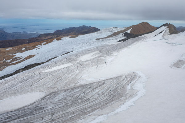 Álftafjörður mit Papey vom Jökulgilstindar