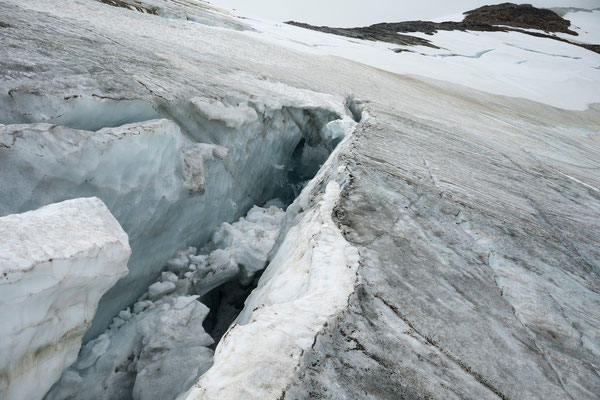 Gletscherspalte am Meraftesfjellet