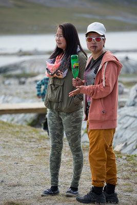 Fußball-Fans in Qaqortoq