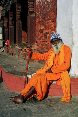 Baba Y. J. Kantharao, Pilger, Kathmandu, Nepal