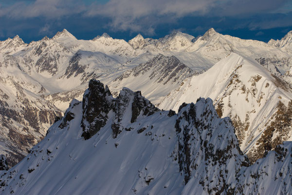 Gotthard-Berge vom Pizzo Gararesc, Schweiz