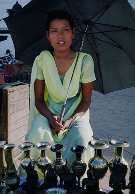 Pramila Thapa Magar, Händlerin, Kathmandu, Nepal