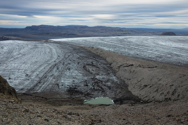 Djúpárjökull, Beinadalsjökull und Beinadalur beim Aufstieg zum Geirvötur