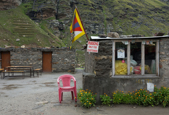 Raststätte Koksar, Manali-Leh Highway, Himachal Pradesh, Indien