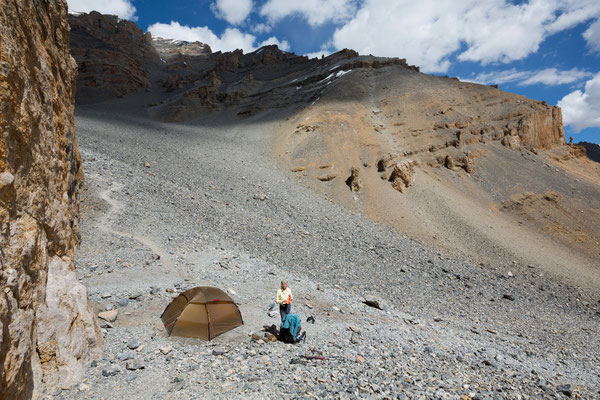 Parang La high camp, Indien